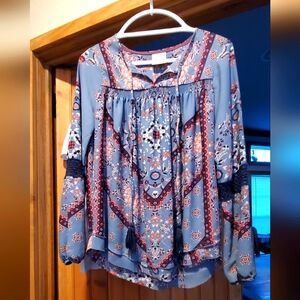 Knox Rose Peasant Top